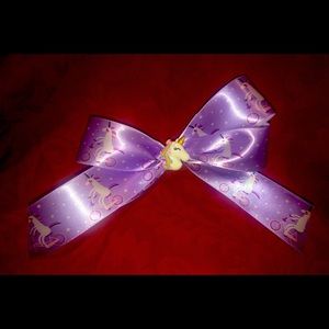 Handmade unicorn bow